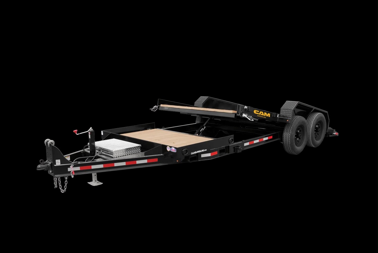 CAM tandem tilt trailer
